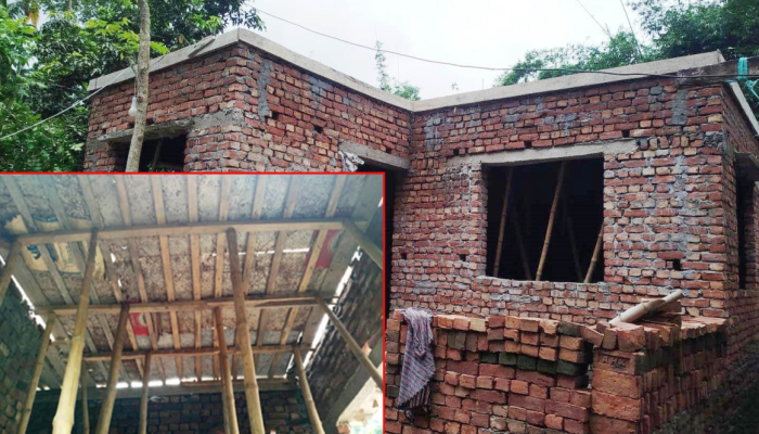 পার্সেন্টিজ ছাড়া ফাইল নড়েনা, মুক্তিযোদ্ধা ভবনের ছাদ ঢালাইয়ের কাজ বন্ধ