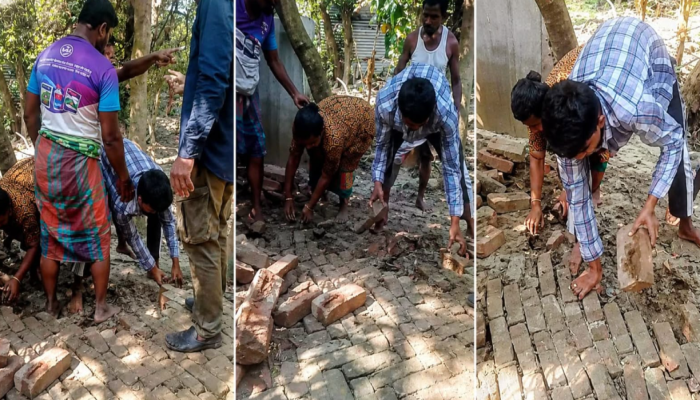 ​বুড়িচংয়ে সরকারি রাস্তার ইট তুলে জনদুর্ভোগ, তদন্তের নির্দেশ দিলেন ইউএনও