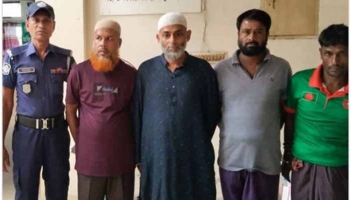 কটিয়াদীতে সন্ত্রাসবিরোধী আইনে আওয়ামী লীগের চার নেতা গ্রেফতার