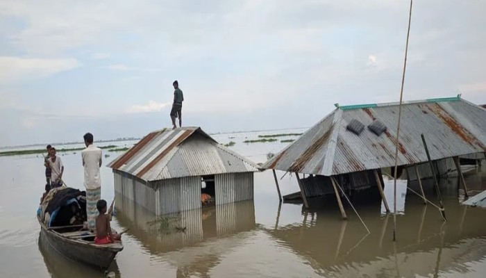 কুড়িগ্রামে কমছে সব নদ-নদীর পানি, বন্যা পরিস্থিতির কিছুটা উন্নতি