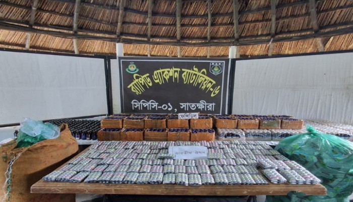 শ্যামনগর বিভিন্ন মাদকসহ একজন মাদক ব্যবসায়ীকে গ্রেফতার করেছে র‍্যাব।