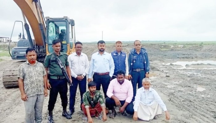 মাধবপুরে অবৈধভাবে মাটি কাটা ১ লাখ টাকা জরিমানা