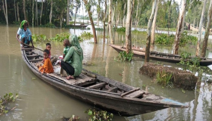 তিস্তায় পানি বৃদ্ধি, প্লাবিত কুড়িগ্রামের চরাঞ্চল ও নিম্নাঞ্চল