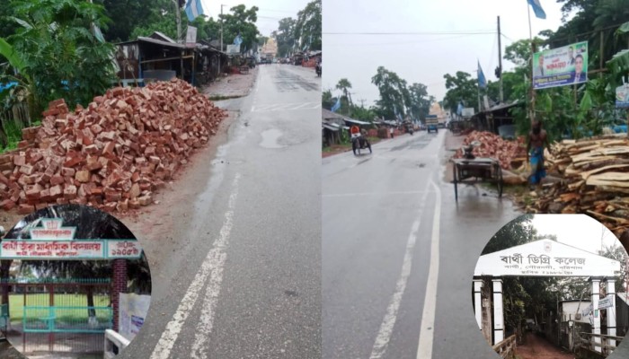 যে কারণে বরিশাল-ঢাকা   মহাসড়কের বার্থী এলাকা মৃত্যুফাঁদে পরিনত