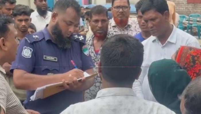খালিয়াজুরীর হাওড়ে কারেন্ট জালবিরোধী অভিযান