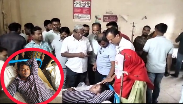 যুব ও ছাত্রদল নেতার হামলায় গৌরনদী প্রেসক্লাবের সাধারণ সম্পাদক আহত