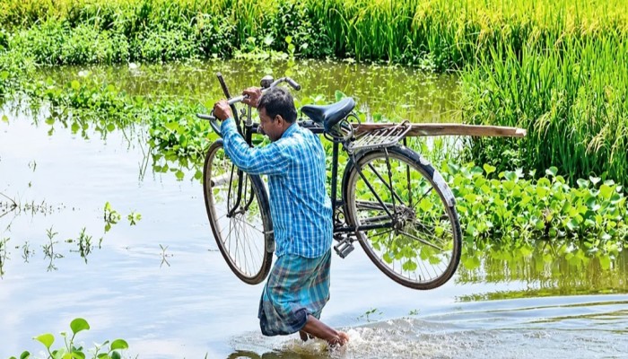 ৩ অর্থবছরেও হয়নি ব'রাদ্দের কালভার্ট, বাঁশের সাঁকোতেই ঝুঁ'কি নিয়ে পা'রাপার