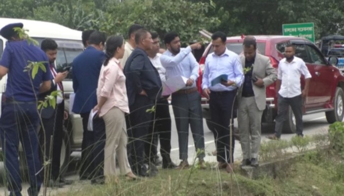 ভুটানিজ অর্থনৈতিক অঞ্চল হলে বদলাবে কুড়িগ্রামের অর্থনীতি, স্থান পরিদর্শনে প্রতিনিধি দল