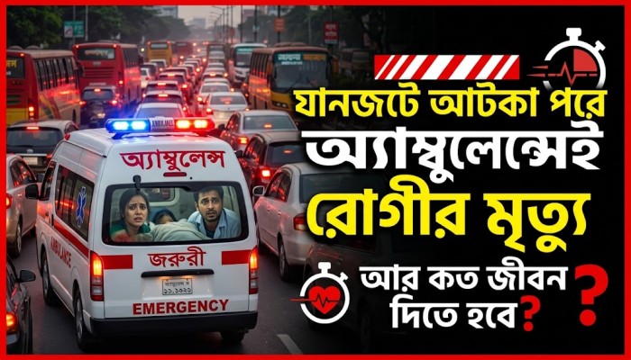যানজটে আ'টকা পরে অ্যাম্বুলেন্সেই রো'গীর মৃ'ত্যু