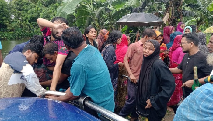 গৌরীপুরে পু'কুরের পানিতে ভা'সতে থাকা তরুণের ম'রদেহ উদ্ধার