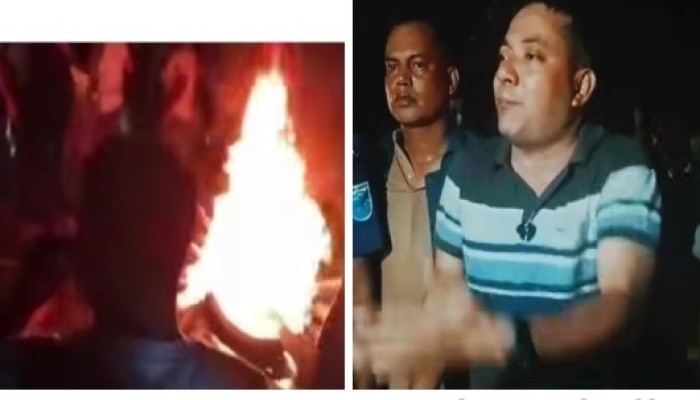 কটিয়াদীতে অ'বৈ'ধ সি'সা কারখানা চালুর প্রতিবা'দে মহাসড়ক অ'ব'রো'ধ।