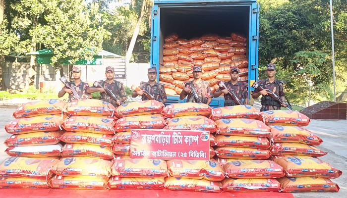 ব্রাহ্মণবাড়িয়ায় ১ কোটি ৩৪ লাখ টাকার ভারতীয় জিরাসহ কাভার্ড ভ্যান আ'ট'ক