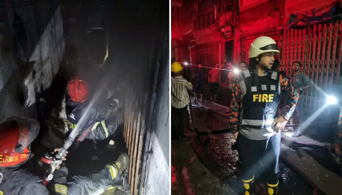 চকবাজারে আ'গু'ন নেভাতে গিয়ে ধোঁ'য়া'য় অ'সু'স্থ ৪ ফা'য়া'রফাইটার