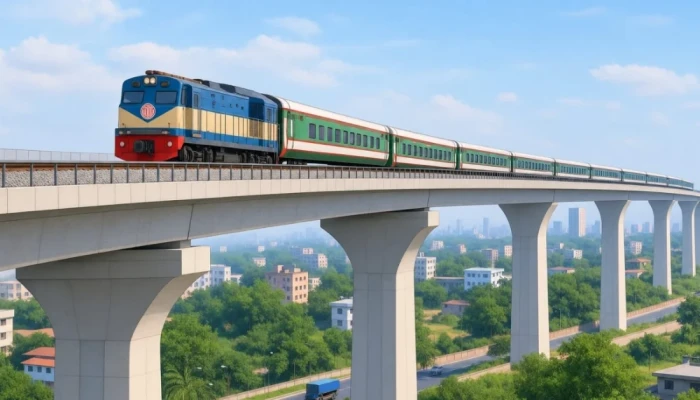 ঢাকা-কুমিল্লা নতুন উড়াল রেলপথ: চট্টগ্রামের দূরত্ব কমবে ৮০ কিমি, ব্যয় প্রায় ৮৪ হাজার কোটি টাকা