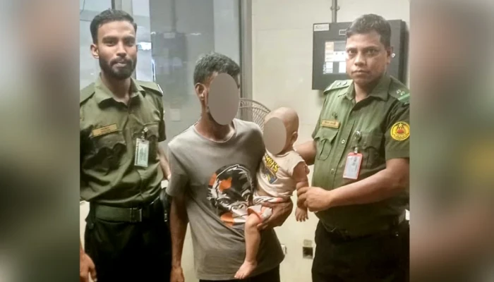 কা'ন্না'র'ত শিশুকে নিয়ে পা'লা'নো'র সময় সচিবালয় মেট্রো স্টেশন থেকে ১ জন আ'ট'ক