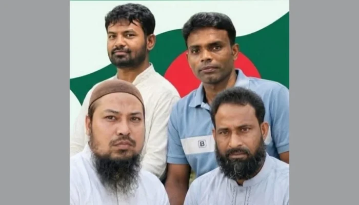 চাঁদপুরে হা'ম'লা, মা'র'ধ'র ও ছি'ন'তা'ইয়ের অভিযোগে স্বেচ্ছাসেবক দলের চার নেতা গ্রে'প্তা'র