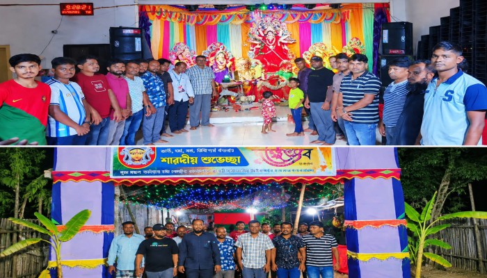 নাইক্ষ্যংছড়ি উপজেলা  বিএনপির একাংশের  নেতৃবৃন্দের  পূজামণ্ডপ পরিদর্শন