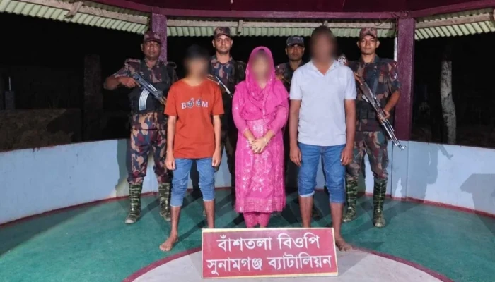 ভারতে অনুপ্রবেশের চেষ্টায় সুনামগঞ্জ সীমান্তে আ'টক ৩