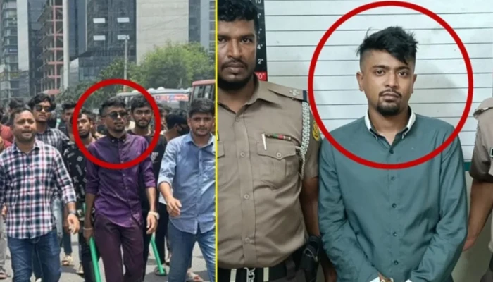 উত্তরায় নি'ষি'দ্ধ ছাত্রলীগের নেতা পিচ্চি সানি গ্রে'প্তা'র