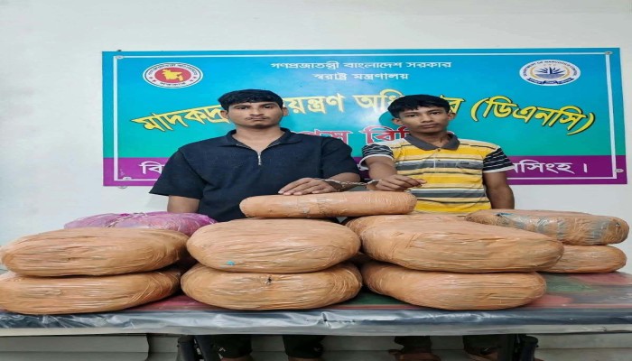 ঈশ্বরগঞ্জে ৩০ কেজি গাঁ'জা উদ্ধার: প্রাইভেটকারসহ আ'ট'ক -২