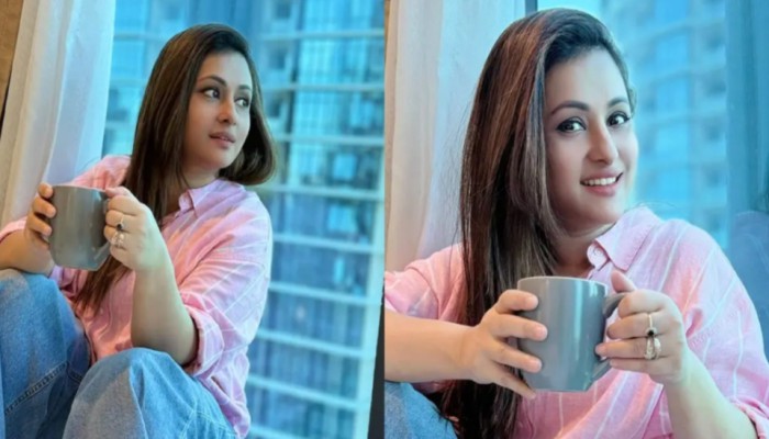 হাতে কফির কাপ, ক্যাজুয়াল লুকেও নজর কাড়লেন পূর্ণিমা