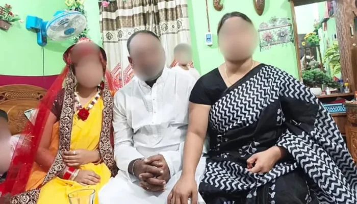 শ্যালিকাকে বিয়ে, মুখে চুনকালি মাখিয়ে যুবক ও তার দুই স্ত্রীকে গ্রামছাড়া